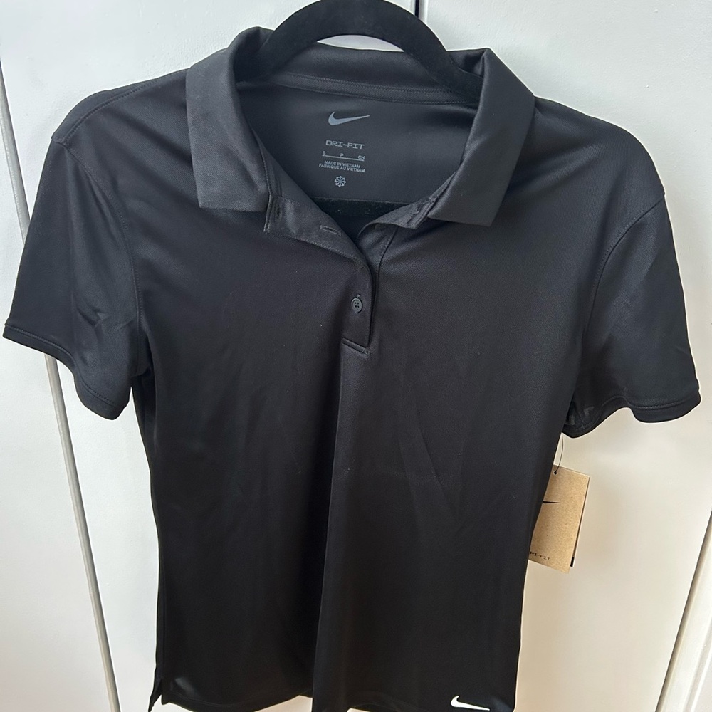 Brand New Nike Women's Black Polo Shirt WITH TAGS